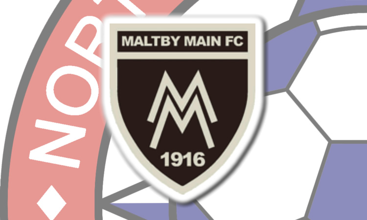 MALTBY MAIN FOOTBALL CLUB BADGE NORTH EAST COUNTIES LEAGUE