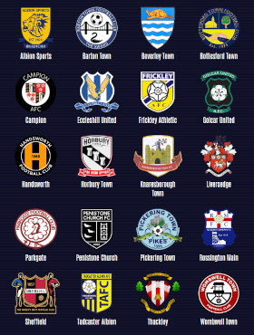 NCEL Premier Division club badges 2024/25