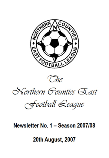 NCEL Newsletter - 2007/08 - #01