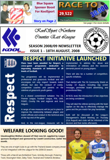 NCEL Newsletter - 2008/09 - #01