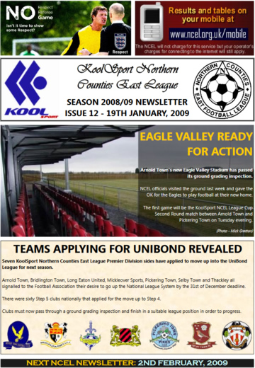 NCEL Newsletter - 2008/09 - #12