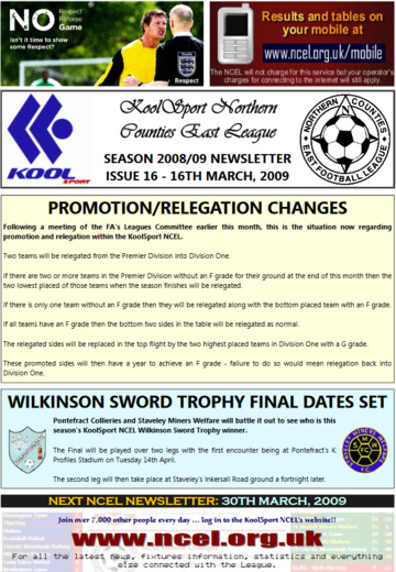 NCEL Newsletter - 2008/09 - #16