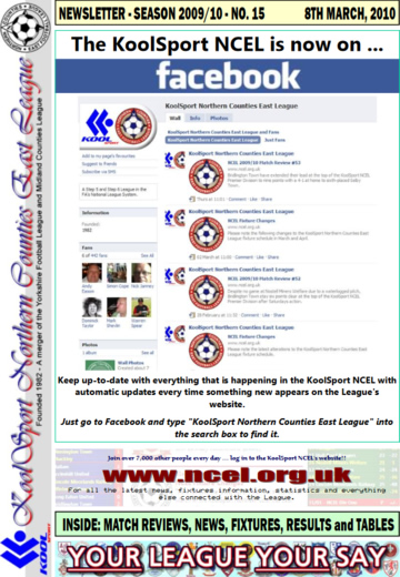 NCEL Newsletter - 2009/10 - #15