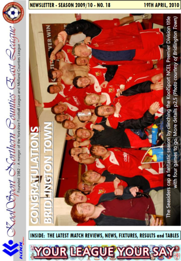 NCEL Newsletter - 2009/10 - #18